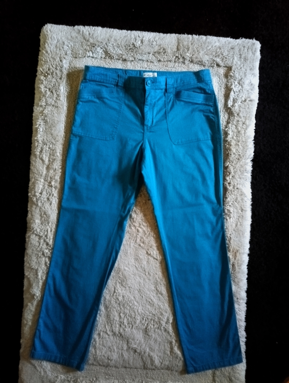Kim Rogers Pants in Teal Blue